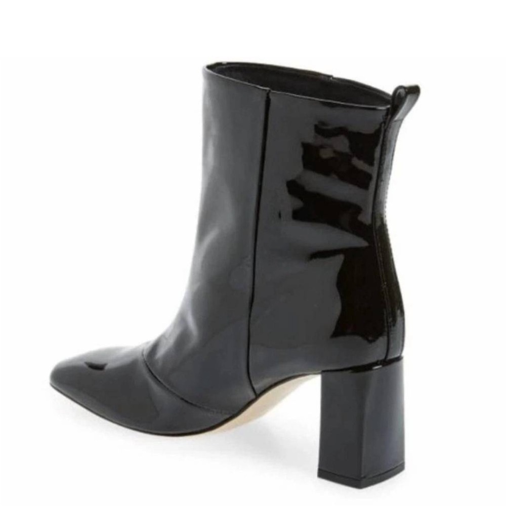 Good American Patent Leather Block Heel Booties - Picture 2 of 12